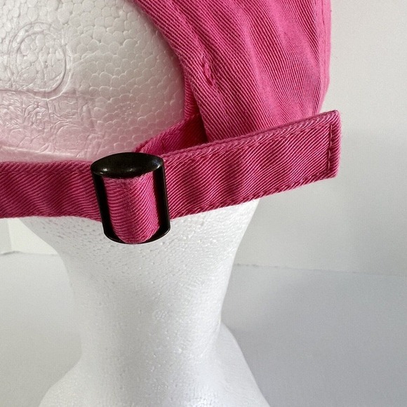ESPN Baseball Hat Cap Embroidered Logo Adjustable Pink Silver Adult Strapback - Picture 5 of 10